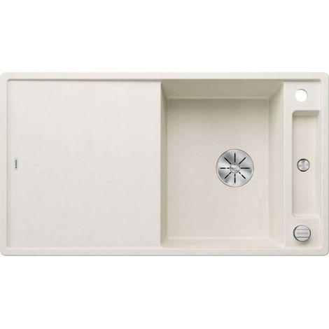 BLANCO Einbauspüle AXIA III 5 S Silgranit mit Holzschneidbrett, InFino, Softweiß (1/3)
