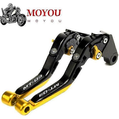Accessoires moto Yamaha MT-03 MT03 MT 03 2015 2016 2017 2018 2019 2020 2021 Leviers de frein et d'embrayage pliables et extensibles (K) (1/5)