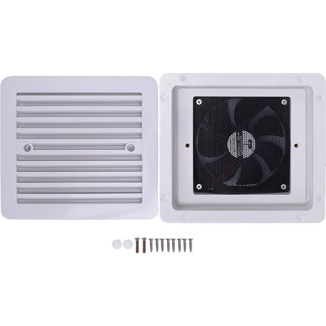 Zoternen Ventilateur de ventilation latérale RV 12V à sens unique de ventilation éolienne silencieuse pour les véhicules de camping de remorque de camping-car yachts 8.07x7.28in (1/5)
