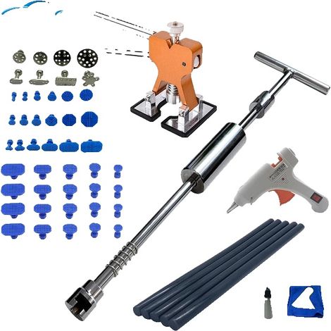 Kit de réparation de bosses de voiture, marteau en tôle, extracteur de bosses sans peinture, ensemble 4 (1/2)