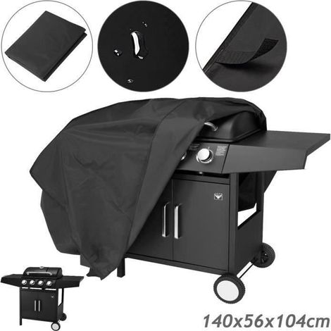Bâche de protection housse résistante 140x56x104cm pour barbecue à gaz Grill (1/4)