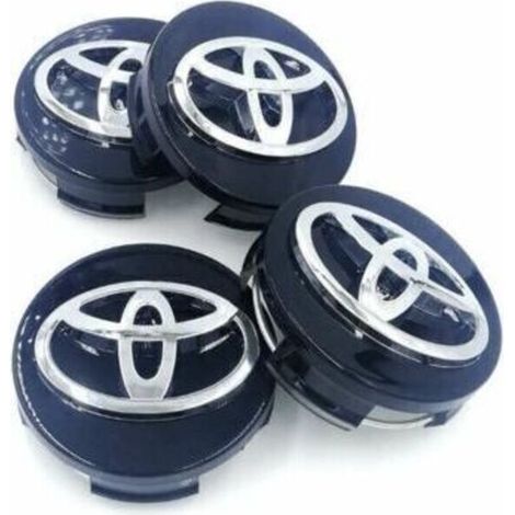 Toyota 4 62mm Radnabenabdeckung für Logo-Emblem, schwarz