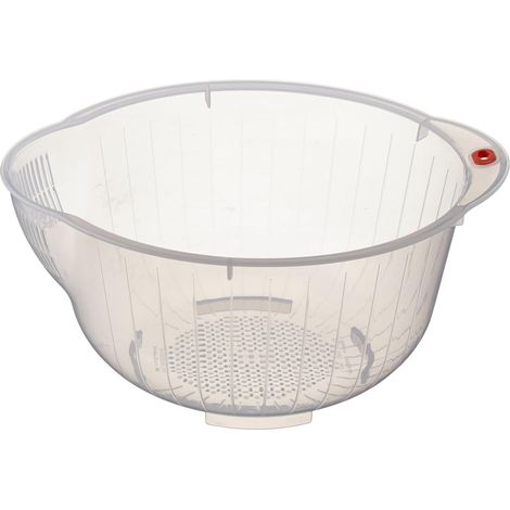 Laveuse à riz mailles fines avec poignée pour un nettoyage facile bol de passoire japonais égouttage rapide et lavage efficace (1/5)