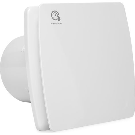Wolketon Ventilador de 100 mm, extractor de aire con válvula antirretorno, 95 m3/h, diseño moderno y aspecto estético para cuarto de baño, cocina, despacho, aseo, silencioso, garantía