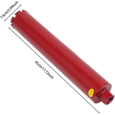 Manuzen Foret À Noyau Diamant Pour Béton Renforcé Perçage Efficace 63 76 112 (1/4)