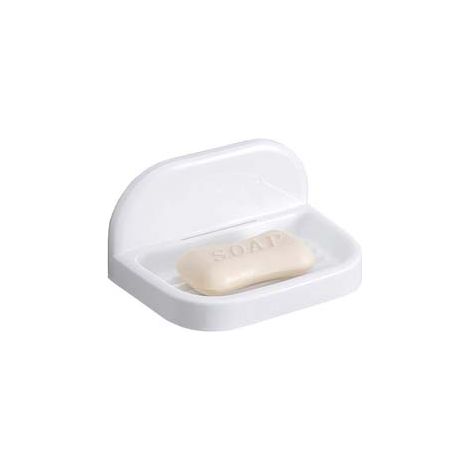 PORTASAPONE BAGNO IN PP- - mm.148x95x75 - colore bianco - 3 pezzi AGLAIA