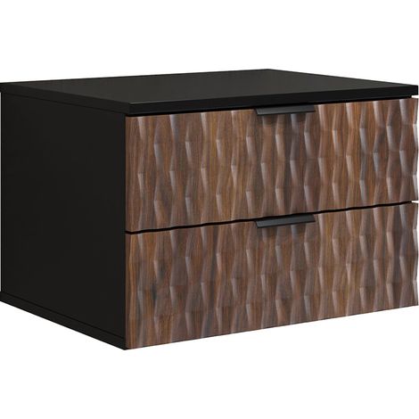 Mobile bagno senza lavabo Nevia marrone e nero 60cm (1/4)