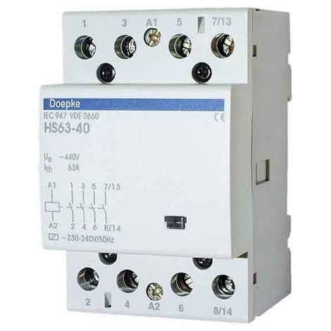 Contacteur Doepke hs63-40 63A 230V 4 contacts