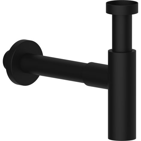 Rundes Siphon Aus Matt-Schwarzem Messing