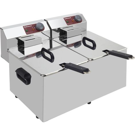 Friteuse de table électrique 2x7 litres - Diamond (1/2)