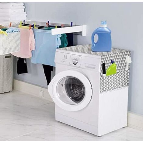 Housse Machine A Laver - 130 X 55 Cm - Pour Protection Contre La Poussiere - 2 Unites (1/4)