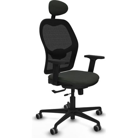 Sedia da ufficio piqueras y crespo Jorquera nero tessuto nylon (1/2)