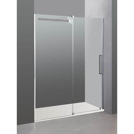 Box doccia VETRUM in acciaio fisso + scorrevole - Estensione: 167-172 cm (1/3)