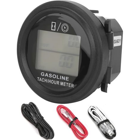 2/4 Temps Compteur de Tours Moteur Essence LCD Rétroéclairage Accessoire pour Moto Quad Motoneige (1/5)