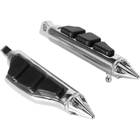 Repose-pieds universels pour moto 883 Fat Softtail avec caoutchouc antidérapant et aluminium renforcé 10 mm (1/5)