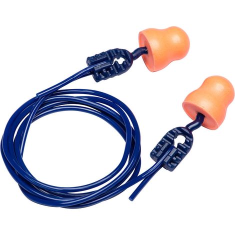 Ohrstöpsel Bell Comfort aus Schaumstoff mit Schnur (200 Paar) – Orange – Portwest