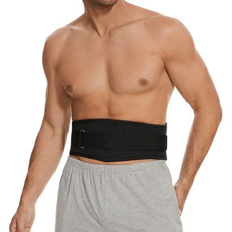 Ceintures de soutien dorsal et lombaire respirantes, ceinture de soutien lombaire réglable, adaptée au sport (M). (1/4)