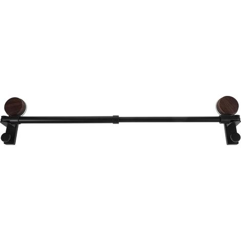 Porte-serviettes mural extensible avec ventouses, design imitation noy (1/5)