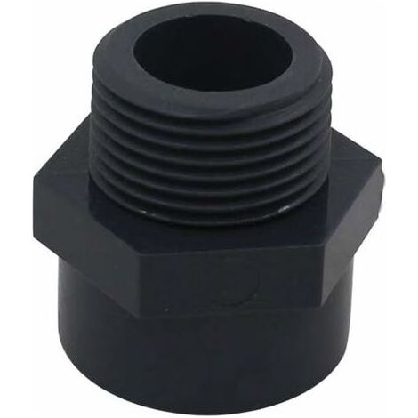 Embout filete pvc male 25mm embout a visser piscine raccord mixte pvc manchon fileté pvc,DN20,2pcs (Diamètre Interne 25mm - 3/4" filetage) (1/5)