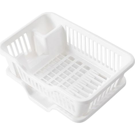 Égouttoir à vaisselle, panier à couverts, égouttoir à ustensiles, passoire à vaisselle, récipient en plastique, organiseur de couverts-AquaForge (1/5)