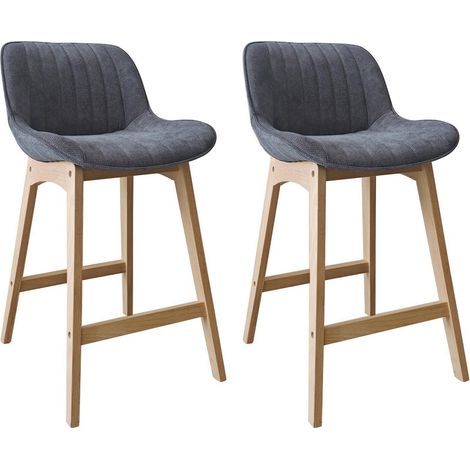 Sillas NORDEN roble 65 cm con pana suave y estilo