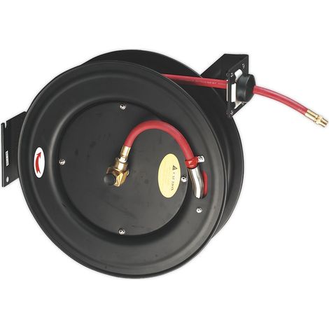 Sealey SA85 20m Retractable Rubber Air Hose with Steel Reel 10mm ID