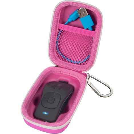 Etui De Transport Pour Haut-Parleur Bluetooth Portatif Clip - 39 G - Résistant Aux Chocs Et À L'Eau - Avec Poche En Maille Et Mousqueton - Rose (1/5)
