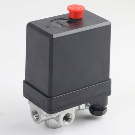 Vanne de commande de pressostat de compresseur d'air à 4 ports, 240V AC, 20A, 175 PSI, 12 bar.-Fei Yu (1/5)