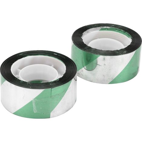 Bande réfléchissante anti-oiseaux pour vergers et rizières, lot de 2, verte et argentée, 80 m (1/5)