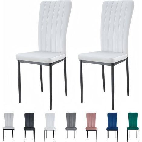 Velvet Padded Seat Dining Chairs with Metal Legs NEW ELLE BEIGE 2