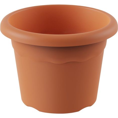 Pot rond modèle "Terra" Ø16cm (capacité 1,5 litres) couleur marron