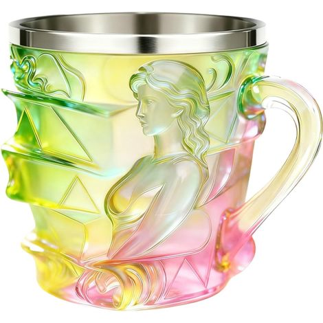 Mug Livre - Tasse 15cl Design Féminin Pour Boissons - Mug Livre Peint À La (1/5)