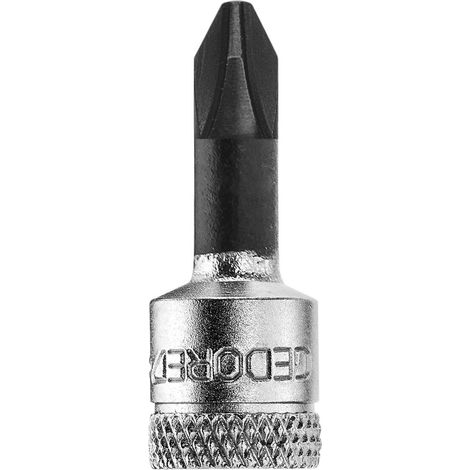 Embout de vissage 1/4'' pour vis cruciforme PH, Dimensions : PH 4, Long. 28 mm (1/3)