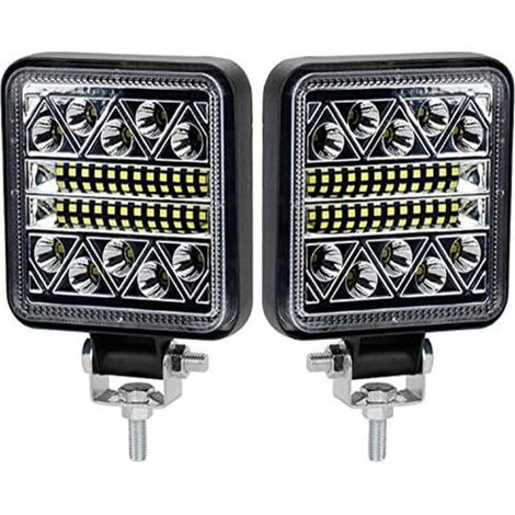 Set di 2 fari da lavoro a LED, 102W, 15.000 lm, luci di retromarcia a LED da 12V, per auto, trattori, barche e camion da 12-24V (1/4)