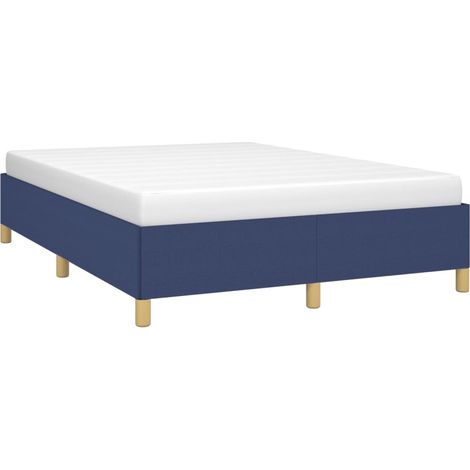 vidaXL Giroletto senza Materasso Blu 140x190 cm in Tessuto (1/4)