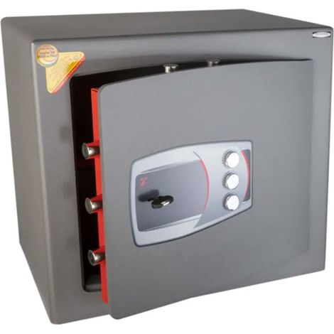 Cassaforte a mobile a Chiave + Combinazione Serie MOBY DIPLO 430x490x350 - SP. mm. 10 (1/4)