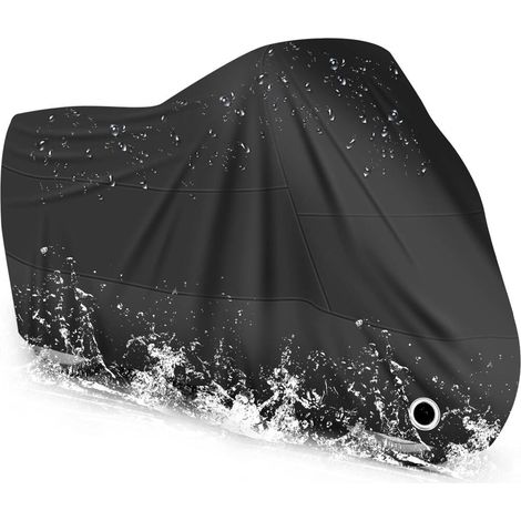 Couleur: ébène – Taille: XL – Scooter – Couverture Imperméable en Polyester 190T pour Moto – Housse (1/5)