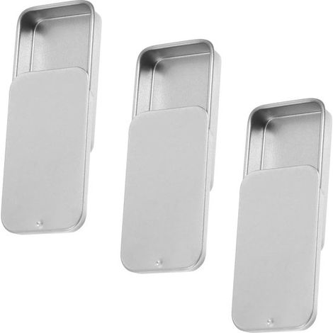 Set di 10 scatoline di metallo, scatoline di latta, scatole rettangolari vuote in metallo con coperchio, scatole per la creazione di gioielli (1/3)
