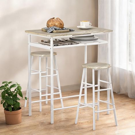 Mobilier de bar bianco quercia en mDF Acciaio 80 x 50 x 90 cm (1/5)