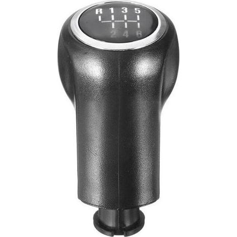 Pommeau De Levier De Vitesses - ABS - Pour Opel Corsa D 2005-2010 Zafira B - 6 Vitesses - 90 x 34 mm - Chrome Noir - 1 Pièce (1/4)