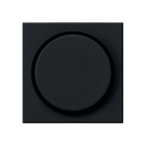 Gira Tapa Botón Dimmer/Potenciómetro System 55 Negro m [0650005], 0650 005