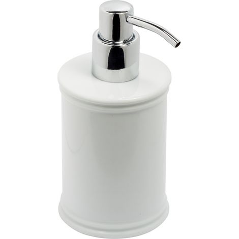 Dispenser Sapone Bagno in Porcellana Bianca Classico Impero