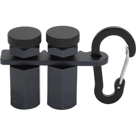 Set di 2 contapassi in alluminio per la lavorazione del legno, con fermi antiscivolo e vite a testa zigrinata. (1/5)