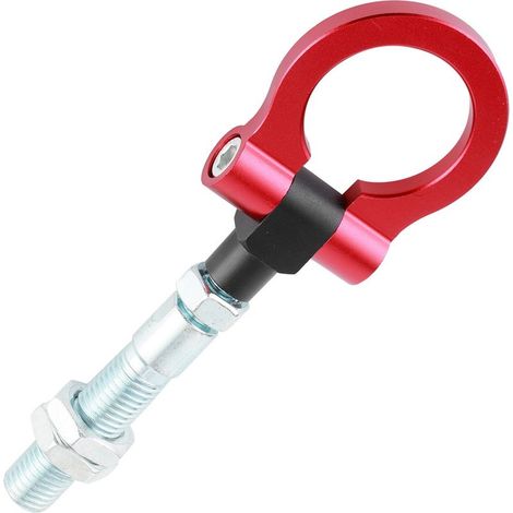 Tou d'attelage remorque en aluminium T6061 avec anneau sport rouge pliable pour Hyundai Veloster 2012-2017 – Remplacement direct facile (1/5)