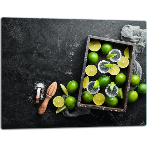 GlassplattenschneideBrett 52x40 Limette (1/5)