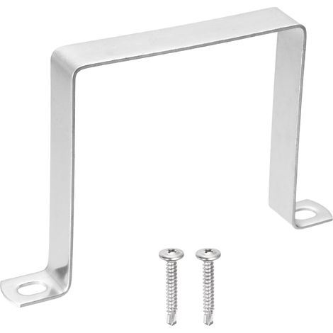 Collier En Tube Carré En U 100x100mm Pour Tuyaux Barre De Porte (1/5)