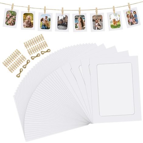 40 Pièces Cadre Photo en Papier, Cadre Photo Carton (1/5)