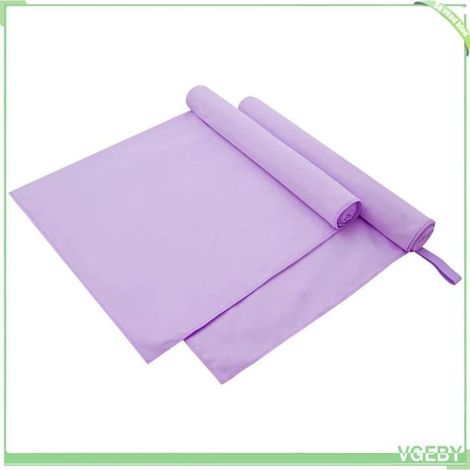 42011485 Serviettes de sport 2 pcs Violet 180 x 90 cm (1/5)