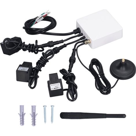 Three-phase smart energy monitor with 3 x 200A circuit level sensors, 100-240V domestic WiFi electricity meter (1/5)