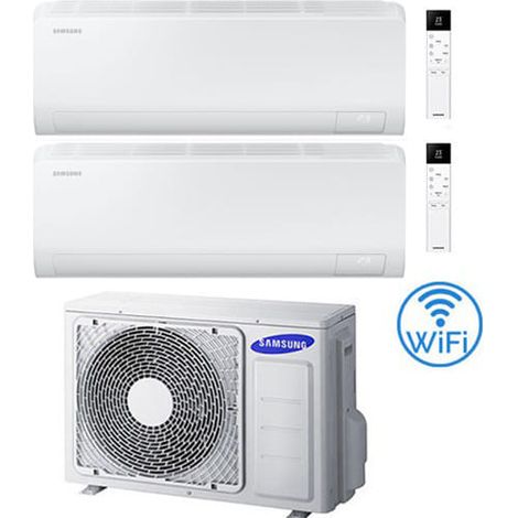 Climatiseur double split Samsung CEBU S2 R32 Wifi Inverter 9000 + 9000 BTU avec certification UE AJ052TXJ3KG/EU NOUVEAU 2025 Classe A+++/A++